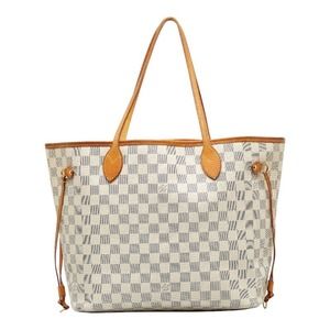 Louis Vuitton Damier Azur Neverfull MM White Ivory